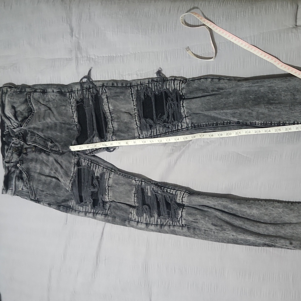 H&M Charcoal gray biker jeans size34